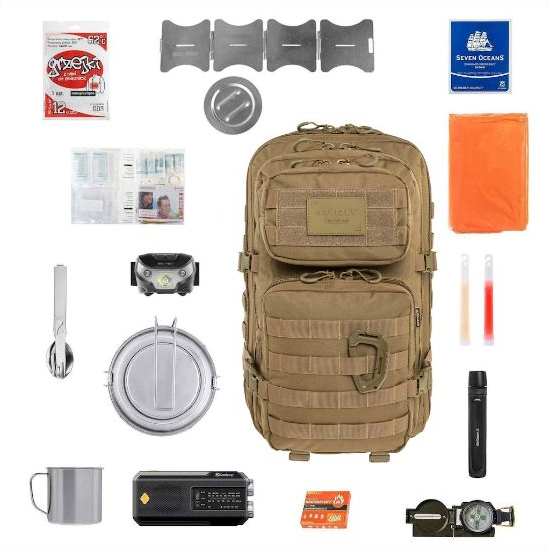 Brytzky Tactical Polygon Large V2 36 l evakuációs hátizsák felszereléssel