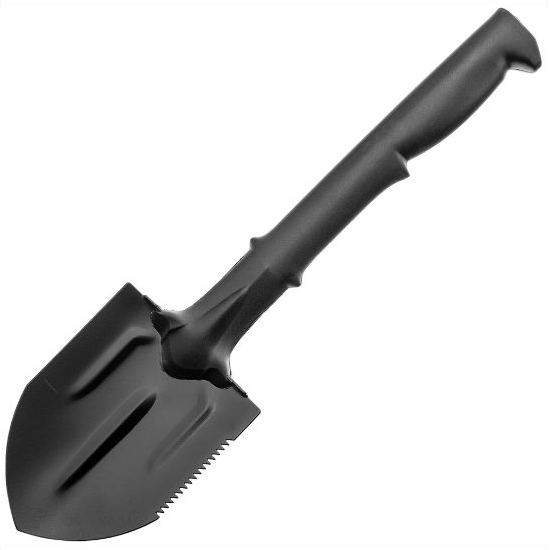 MFH összecsukható ásó tokkal - Black