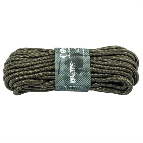 Mil-Tec kötél 7 mm × 15 m, 420 kg - Olive
