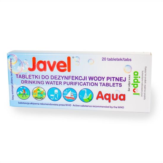 Javel Aqua víztisztító tabletta - 20 db