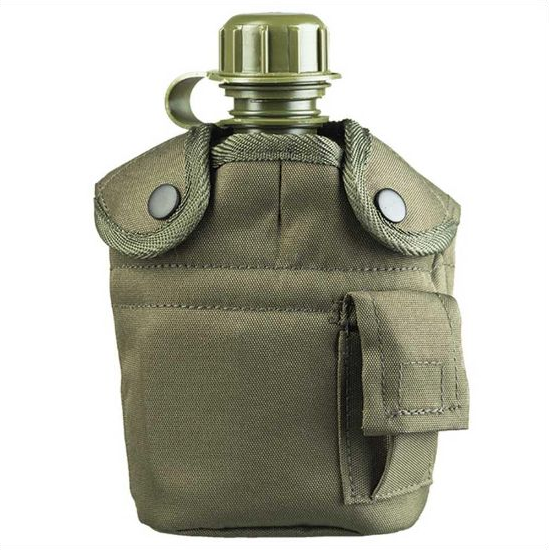 Mil-Tec US Plastic Canteen 900 ml tokkal és bögrével - Olive
